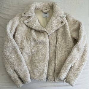 Old Navy White Sherpa Jacket